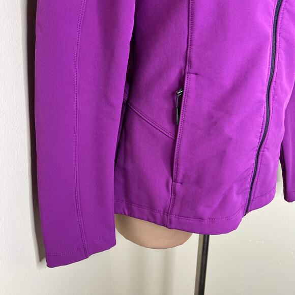 Columbia Jacket Small Womens Purple Wind & Water Resistant Fleece Lined Full Zip - Picture 5 of 9